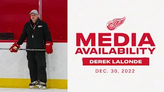 Derek Lalonde Red Wings Practice Updates | 12/30/22