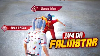 OMG🤯!! 1v4 clutch on @FalinStarGaming 🔥 | Cruiserop | PubgMobile