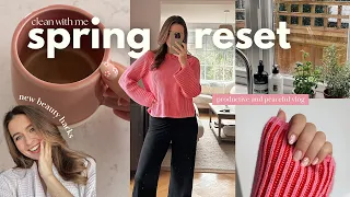 SPRING RESET 2024 🌷clean with me, productive vlog