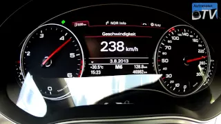 2013 Audi A7 3.0 BiTurbo TDI (313hp) - 0-250 km/h acceleration (1080p FULL HD)
