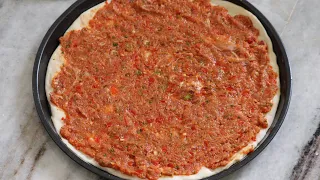 Turkish Lahmacun recipe | Turkish pizza recipe