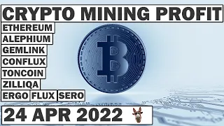 Crypto Mining Profit | What to Mine 24 APR 2022 | RTX 3060, RTX 3060 TI, RTX 3070, RTX 3080 & More