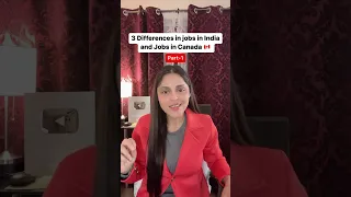 Difference in Indian Job and Canadian Job 🇮🇳🇨🇦 | #shorts #ytshorts #canada