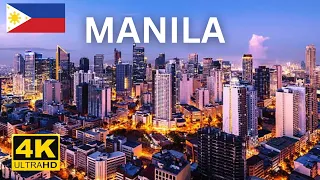 MANILA philippines 4K Ultra HD video by drone 60fps