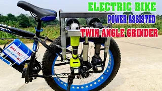 DIY Electric Bike Power Assisted Twin Angle Grinder