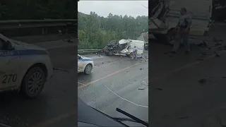 Трасса М5 Урал серьёзное ДТП 08.08.2023г.