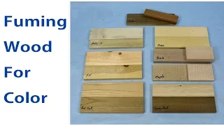 How to Fume Wood for Color / Antique Furniture Finishing