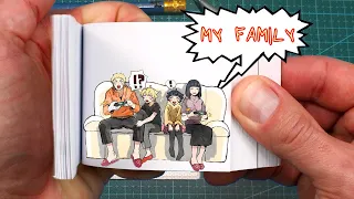 Naruto Family Story Flipbook - Naruto And Hinata with cute Kids