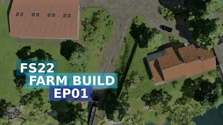 FS22 - Farm Build Timelapse [EP01] - River Water💧🌊, Farm House And First Machine Hall