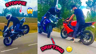 SUNDAY RIDE GONE WRONG😱| burnout🔥| hyper race |stoppie😨| drifting 🌪️