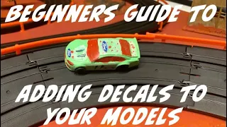 The easiest way to apply slot car decals