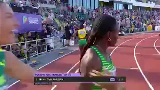 come WATCH: Nigeria’s Tobi Amusan Breaks 100m Hurdles World Record, Takes Gold In Just 12.12 Seconds