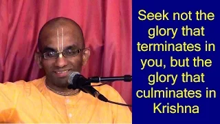 All glory originates and culminates in Krishna - Gita 10.41