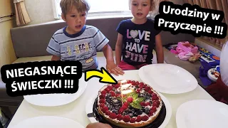 Urodziny w Przyczepie Kempingowej !!! - Nieplanowany PRANK ??? *niegasnące świeczki  (Vlog #316)