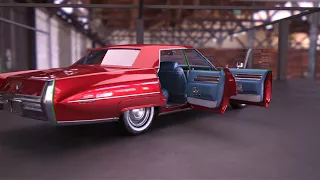 1972 Cadillac Deville Hardtop WIP ROUGH turntable