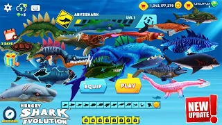 Hungry Shark Evolution - Huge Update - Background & Interface Changed - All Sharks & Skins Unlocked