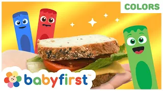 Toddler Learning Video | COLOR CREW MAGIC | Yummy Sandwich for kids | BabyFirst TV