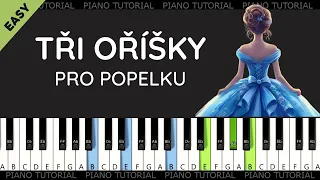 Nejlehčí verze Tři oříšky pro Popelku - Drei Haselnüsse für Aschenbrödel (piano tutorial/Popelka)