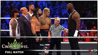 FULL MATCH - Roman Reigns & Usos & Solo Sikoa vs. Omos - WWE Crown Jewel 2022