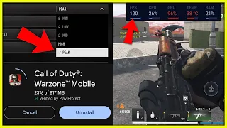 WARZONE MOBILE "PEAK" GRAPHICS OPTION + 120FPS NOW AVAILABLE | HOW TO UPDATE WARZONE MOBILE 3.3.0 😍💥