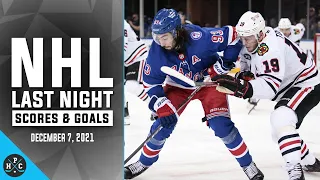 NHL Last Night: All 65 Goals and Scores on December 7, 2021