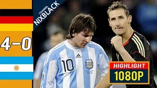 🔥 Германия - Аргентина 4-0 - Обзор Матча 1/4 Финала Чемпионата Мира 03/07/2010 HD 🔥