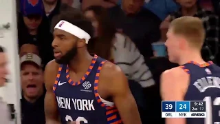 Knicks young star Mitchell Robinson blocks 4 shots in 42 seconds vs Magic