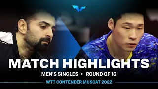 Noshad Alamiyan vs Jang Woojin | MS | WTT Contender Muscat 2022 (R16)