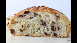 1 HR NO KNEAD OLIVE BREAD WITH ROASTED GARLIC AND ROSEMARY