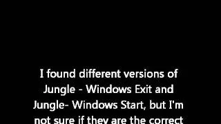 Windows Classic Sound schemes (Startup and shutdown, silly pitched)