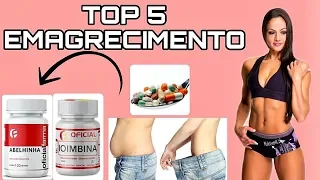 TOP 5 suplementos para EMAGRECER/SECAR GORDURA e PERDER BARIGA!