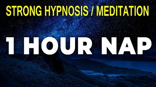 (EFFECTIVE) Guided Power Nap: 1 HOUR | Dark Screen, Binaural Beats