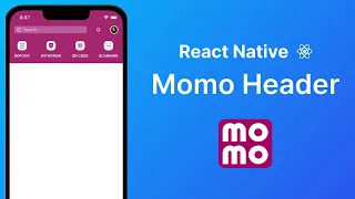 Momo Header Animation - React Native