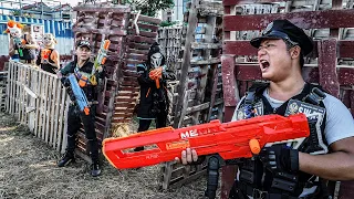 LTT Films : The Expendables S.E.A.L X Nerf Guns Fight Crime Group Black Man Mask War Zone Container