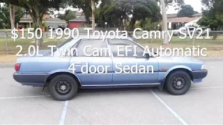 My Cheap $150 1990 Toyota Camry SV21 Sedan