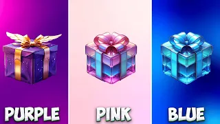 CHOOSE YOUR GIFT🎁  PURPLE, PINK OR  BLUE 💜💝💙