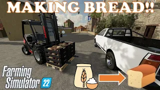 HOW TO MAKE FLOUR AND BREAD | Farming Simulator 22