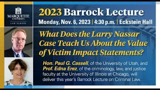 2023 Barrock Lecture on Criminal Law