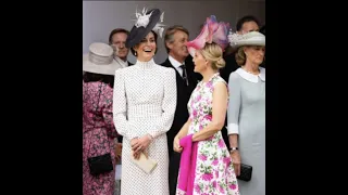 Catherine, Princess of Wales dazzles in Polkadots today at the Order of the Garter Procession !