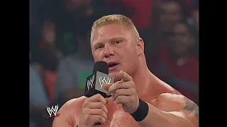 Brock Lesnar Calls Out Kurt Angle! SmackDown 08/28/2003