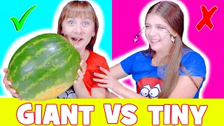 ASMR Tiny Food VS Giant Food Mukbang Challenge