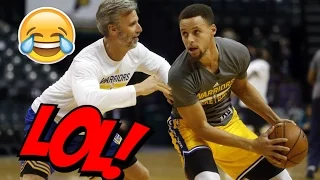 Stephen Curry 1 on 1 VS Warrior's Coach (Sicks Moves)