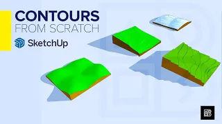 HOW TO CREATE CONTOURS  | SKETCHUP TUTORIALS FOR BEGINNERS