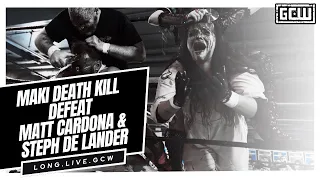 GCW - Maki Death Kill Defeat Matt Cardona & Steph De Lander! | #GCWHOMECOMING