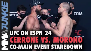 Donald Cerrone vs. Alex Morono faceoff | UFC on ESPN 24 staredown