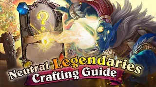 The 20 Best Hearthstone Neutral Legendary Cards. What should I Craft? Great Crafting Guide.