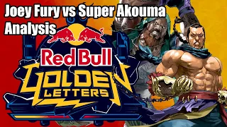 Joey Fury vs Super Akouma @ Red Bull Golden Letters ANALYSIS