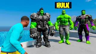 PEGUEI TODAS AS ROUPAS DO HULK NO GTA 5!!!