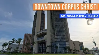 Downtown Corpus Christi walk! Walk with me in a Texas town!