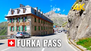 Legendary Furka Pass, one of the most impressive Alpine crossings in Switzerland